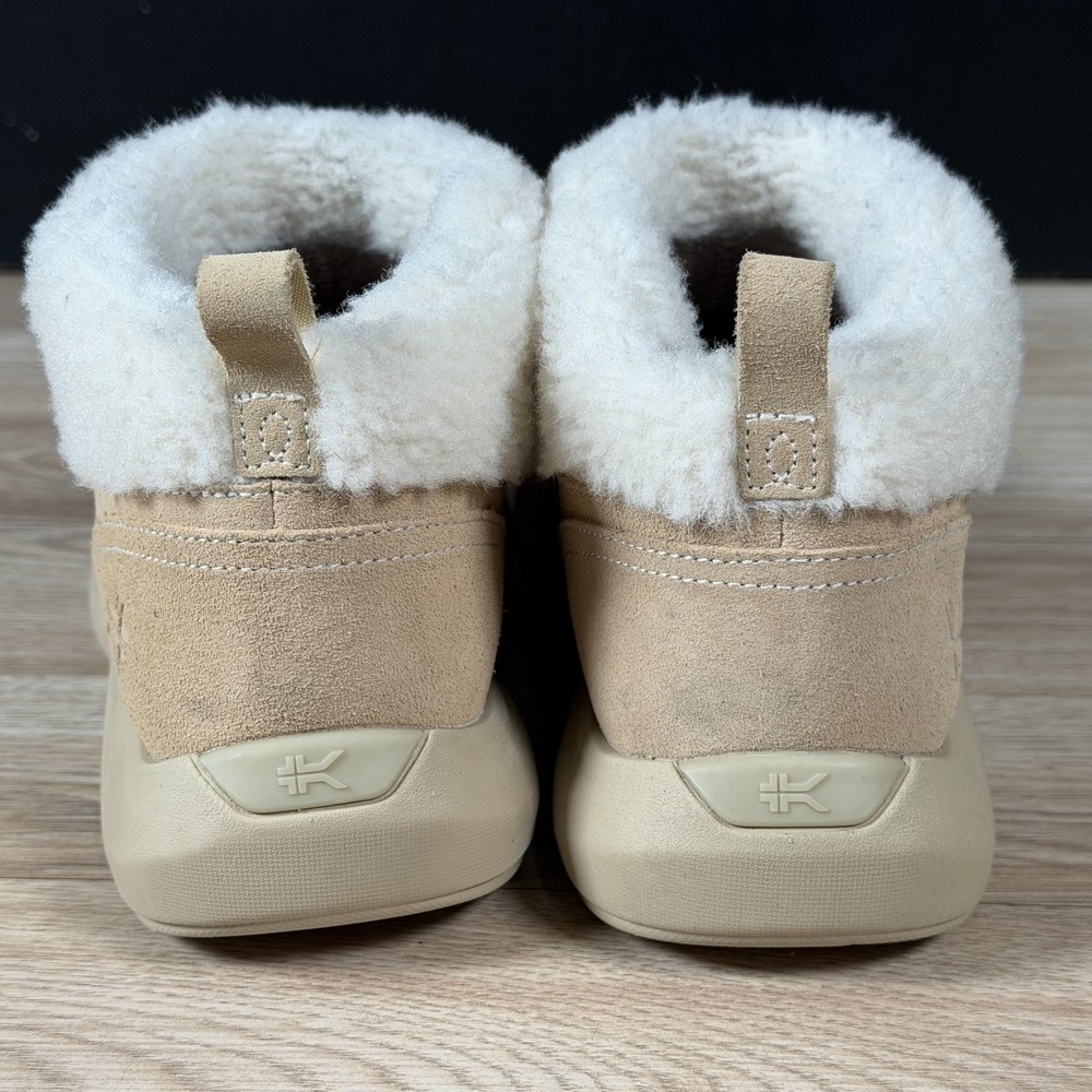 KURU Boots Womens Size 8.5 Beige Tan Draft Lahti Suede Shearling Slip On Cozy - Picture 6 of 9